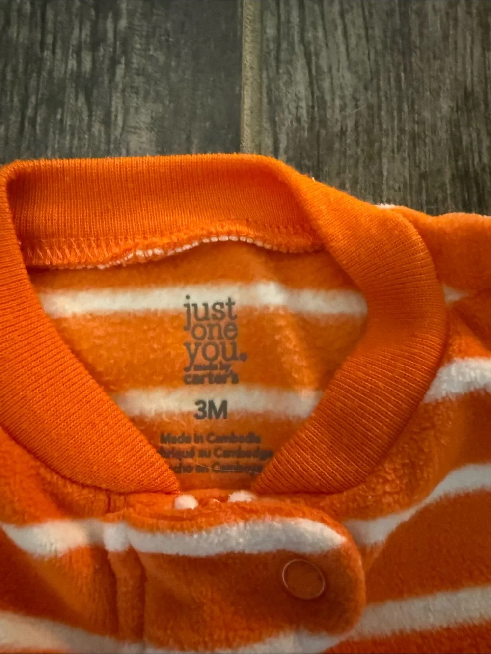 Pumpkin fleece pajamas…